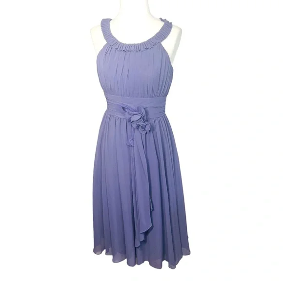 Mori Lee by Madeline Gardner Sleeveless Chiffon DressLilac Size 7/8 Never Worn - Picture 13 of 14